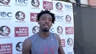 FSU football WR Kentron Poitier talks LSU came [upl. by Gile]