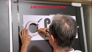 instalação letras PVC expandido [upl. by Eiuol143]