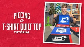 Learn How to Piece a TShirt Quilt Top with Rob [upl. by Naxor]