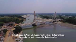 Construcción puente vehicular sobre el río Ariari en el municipio de Puerto Lleras Meta [upl. by Ahsenyt616]