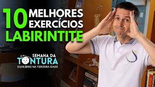 MELHORES EXERCÍCIOS PARA ACABAR COM A TONTURA DA LABIRINTITE [upl. by Nomihs]