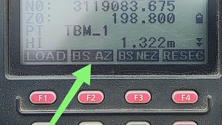 How to use BS AZ on Topcon or Sokkia Total Station [upl. by Olyhs]