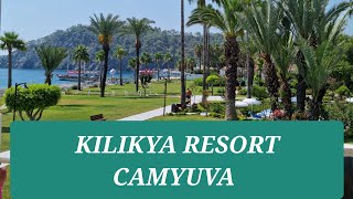 ОБЗОР территории отеля KILIKYA RESORT CAMYUVA Часть 2 ПЛЯЖ и территория рядом с пляжом БАССЕЙН [upl. by Orat]