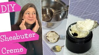 Meine Sheabutter Gesichtscreme  DIY Naturkosmetik  Shea Sahne  Whipped Shea Butter  mommymade [upl. by Pickar]