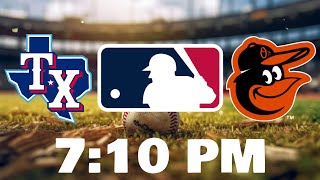 MLB BASEBALL RANGERS VS ORIOLES LIVE SCOREBOARD [upl. by Britte]