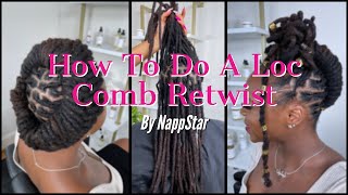 Tutorial Loc Comb Retwist On Loc Extensions [upl. by Anotal362]