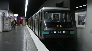 Paris MP89 Métro 4  Les Halles [upl. by Atoiganap]