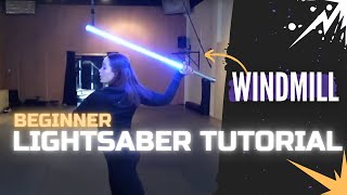 Windmill  LIGHTSABER amp STAFF SPINNING TUTORIAL  Michelle C Smith [upl. by Joshi]