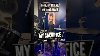 Creed  My Sacrifice Drummer Cam  Drum Cover Performed LIVE by Teen Drummer Lauren Young Shorts [upl. by Wemolohtrab]