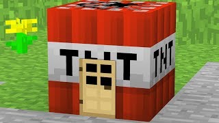 HOW TO LIVE INSIDE A TNT IN MINECRAFT [upl. by Eirrahs213]