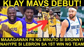 Lebron NAHYPE  Bronny Gustong AGAWAN ng Pwesto ni Olivari  Klay Mavs Debut [upl. by Arais895]