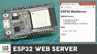 ESP32 Web Server Tutorial with a BME280 Sensor [upl. by Kirkpatrick]