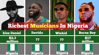 Top 20 Richest Musicians In Nigeria 3d Comparison [upl. by Shelburne]