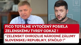 Robert FICO takto vytočený ešte nebol na Zelenskom nenechal nitku suchú STAČILO  SMER SD [upl. by Antonin]