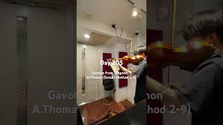 Violin Day 205  Gavotte from quotMignonquot  AThomas Suzuki Method 29 [upl. by Nielson]