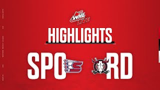 Spokane Chiefs at Red Deer Rebels 110  WHL Highlights 202324 [upl. by Dublin]