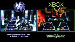 PSN Vs XBOX LIVE Legacy Guitar Hero Video [upl. by Moulton]