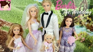 Barbie and Ken get Married  Doll Stories  Barbie Wedding Playset  Titi Toys [upl. by Ardnahcal]