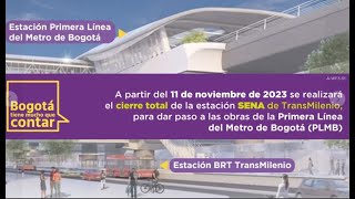 ESTA ESTACION DE TRANSMILENIO SERA DEMOLIDA PARA DARLE PASO AL METRO [upl. by Burr]