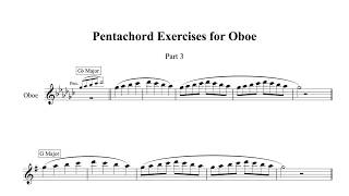 Pentachord Exercises for Oboe–Part 3 オーボエの為のペンタコード練習曲–Part 3 [upl. by Marler]