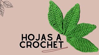 Hojas a crochet Tutorial [upl. by Eiduam156]