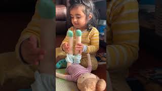 Baby knows how to change diapers  Baby funny video  Hilarious videos  Baby pretend play  Cute [upl. by Eleirbag]