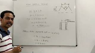 fastest method to calculate tap drill size mechanical engineering  pusa instt [upl. by Andy]