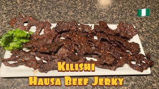 KILISHI  Hausa BEEF Jerky  Delicious AFRICAN Beef Jerky [upl. by Lebasiairam]