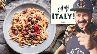 Spaghetti alla puttanesca – oder auch quotPasta nach Hurenartquot [upl. by Cilurzo635]