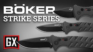 Boker Plus Strike Mini Strike amp Stubby Strike Review [upl. by Strenta418]