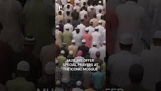 India Muslims Gather at Delhis Jama Masjid to Celebrate Eid  Subscribe to Firstpost [upl. by Iseabal594]