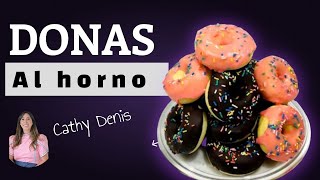 La mejor receta de DONAS al horno 🍩 [upl. by Firehs]