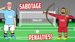 SABOTAGE PENALTIES🤣 Feat Haaland Salah Mbappe Bellingham and more [upl. by Goodman743]