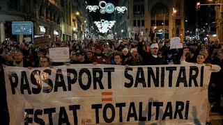 Dai no vax agli scontenti tutti in piazza contro le misure anti Covid [upl. by Sonstrom]