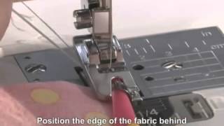 Brother Domestic Sewing Machine Narrow Hemmer Rolled Hem Foot Tutorial [upl. by Pegma397]