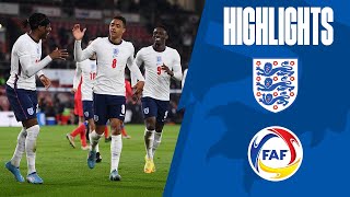 England U21 41 Andorra U21  Jacob Ramsey Gets His First U21 Goal  Highlights [upl. by Siva]