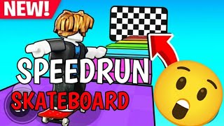 SPEEDRUN De SKYBOARD OBBY Roblox Record [upl. by Eneryt685]