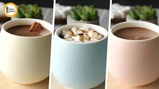 Hot Chocolate 3 ways   Our best   Recipes By Food Fusion [upl. by Alethia215]