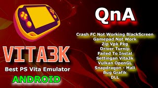 Vita3k Force Close Failed To Instal DLL  QnA Best PS Vita Emulator Android [upl. by Felicity]