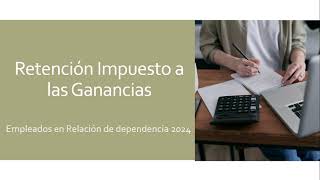 Impuesto cedular ganancias empleados en relación de dependencia 2024 [upl. by Purity211]