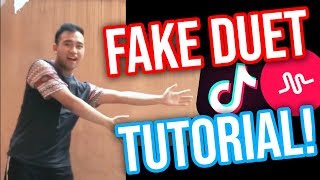 FAKE DUET TUTORIAL FOR TIKTOK DuetChain iOS amp Android NEW [upl. by Chansoo491]