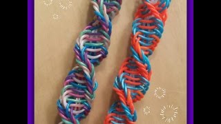 New quotHelicoidquot Hook Only Rainbow Loom BraceletHow To Tutorial [upl. by Edson]