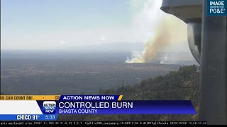 CAL FIRE continues 175acre controlled burn in Shasta County [upl. by Rudiger539]