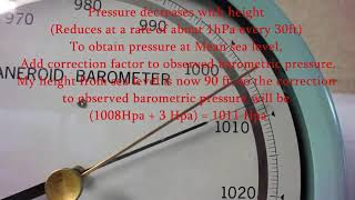 Aneroid Barometer [upl. by Burra487]