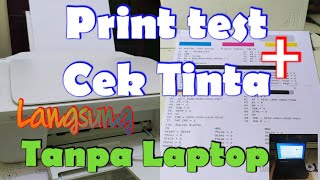 Cara Mudah Print Test dan Mengetahui Sisa Tinta printer deskjet HP 2336 Tanpa LaptopKomputer [upl. by Spindell909]