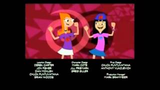 Phineas and Ferb  Season 1 End Credits [upl. by Nauqed]