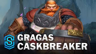 Gragas Caskbreaker Wild Rift Skin Spotlight [upl. by Reggis]