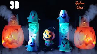 🎃ASMR Aerosol 3D com Quatro Nebulizadores incríveis para relaxar no Halloween [upl. by Noerb]