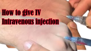 How to give iv Intravenous Injection [upl. by Lenoel]