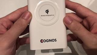 Cognos Qi Power Bank Wireless 10000 mah [upl. by Sirron]